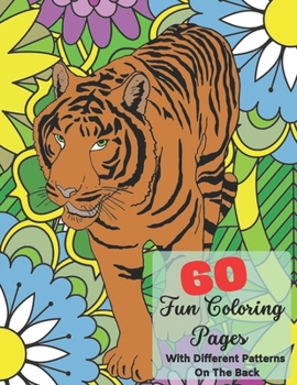 Paperback Fun Coloring Pages: With different patterns on the back Book