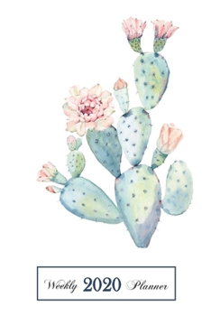 2020 Weekly Planner: 6 x 9 inch 150 Pages Year Months Weeks Calendar, Schedule, and Organizer plus Dot Grid Pages (January 2020 - December 2020) (Cactus)