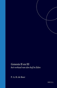 Hardcover Genesis II En III: Het Verhaal Van Den Hof in Eden [Dutch] Book
