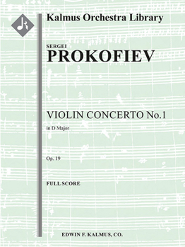 Spiral-bound Violin Concerto No. 1, Op. 19: Conductor Score Book