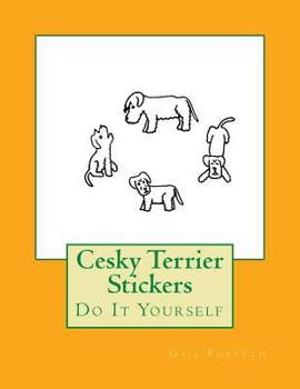 Paperback Cesky Terrier Stickers: Do It Yourself Book