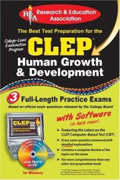 Paperback CLEP Human Growth & Development [With CDROM] Book