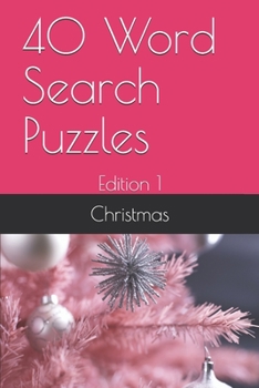 Paperback 40 Word Search Puzzles: Christmas Book