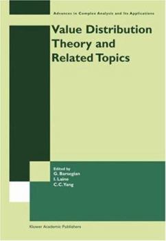 Hardcover Value Distribution Theory and Related Topics Book