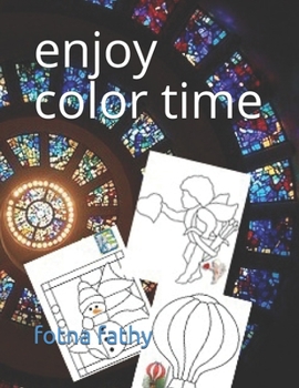 Paperback enjoy color time: pattern coloring books, Glass & Glassware Book