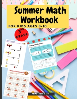 Paperback Summer Math Workbook for kids Ages 8-10: Brain Challenging Math Activity Workbook 3rd Grade for Kids, Toddlers Book