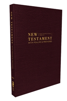 Paperback Niv, New Testament with Psalms and Proverbs, Pocket-Sized, Paperback, Burgundy, Comfort Print Book