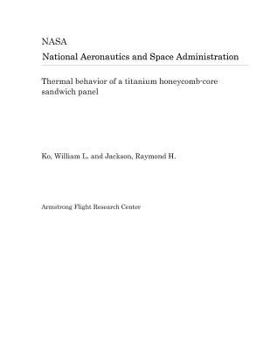 Paperback Thermal Behavior of a Titanium Honeycomb-Core Sandwich Panel Book
