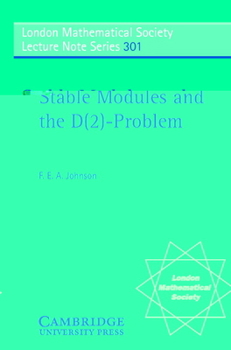 Paperback Stable Modules and the D(2)-Problem Book