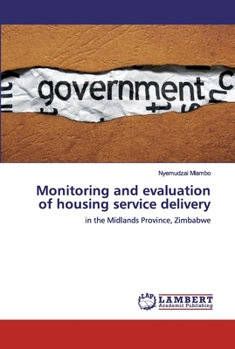Paperback Monitoring and evaluation of housing service delivery Book