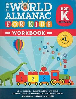 Paperback World Almanac for Kids Workbook: Pre-Kindergarten Book