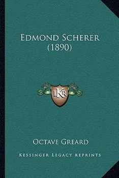 Paperback Edmond Scherer (1890) [French] Book