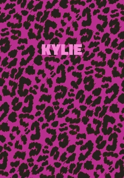 Paperback Kylie: Personalized Pink Leopard Print Notebook (Animal Skin Pattern). College Ruled (Lined) Journal for Notes, Diary, Journa Book