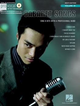 Paperback Cabaret Songs: Pro Vocal Men's Edition Volume 49 [With CD (Audio)] Book