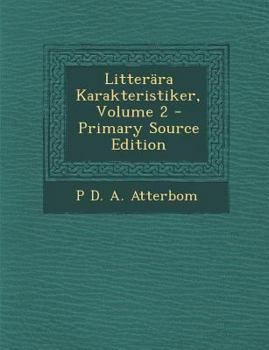 Paperback Litterara Karakteristiker, Volume 2 [Swedish] Book