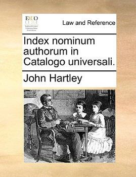 Paperback Index Nominum Authorum in Catalogo Universali. [Latin] Book