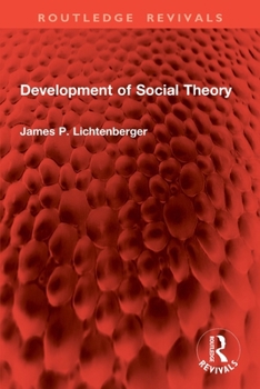 Paperback Development of Social Theory Book