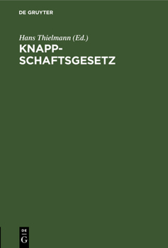 Hardcover Knappschaftsgesetz [German] Book