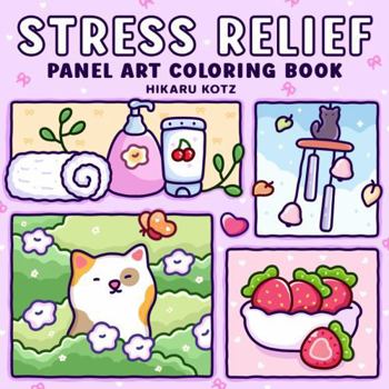Paperback Stress Relief: Panel Art Coloring Book for Adults and Teens Book