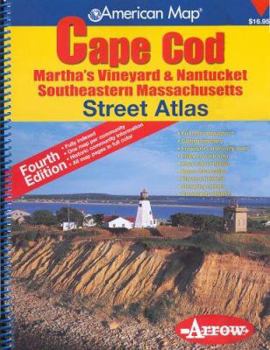 Spiral-bound Cape Cod Ma Street Atlas: Martha's Vineyard & Nantucket Southeastern Massachusetts Book