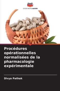 Paperback Procédures opérationnelles normalisées de la pharmacologie expérimentale [French] Book