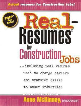 Paperback Real Resumes for Construction Jobs Book