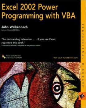 Paperback Excel 2002 Power Programming with VBA Book