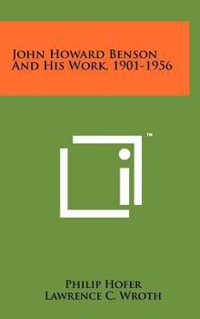 Hardcover John Howard Benson And His Work, 1901-1956 Book