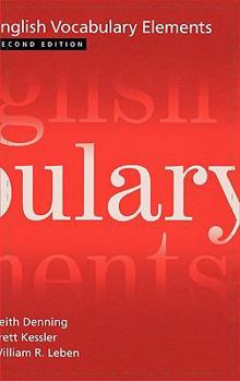 Hardcover English Vocabulary Elements Book
