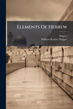 Paperback Elements of Hebrew... Book