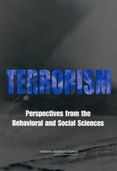 Paperback Terrorism: Perspectives from the Behavioral and Social Sciences Book