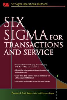 Hardcover Six SIGMA for Transactions and Service Book