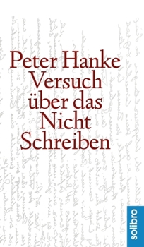 Hardcover Versuch über das Nichtschreiben [German] Book