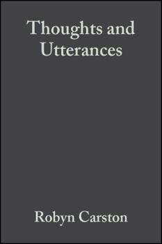 Paperback Thoughts and Utterances Book