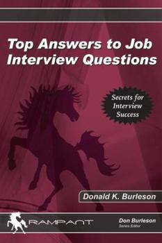 Paperback Top Answers to Job Interview Questions Book