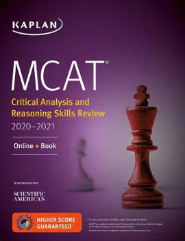 Paperback MCAT Critical Analysis and Reasoning Skills Review 2020-2021: Online + Book