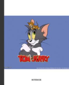 Notebook: Cartoon Tom and Jerry Soft Glossy Cover Graph Paper Pages Book 7.5 x 9.25 Inches 110 Pages