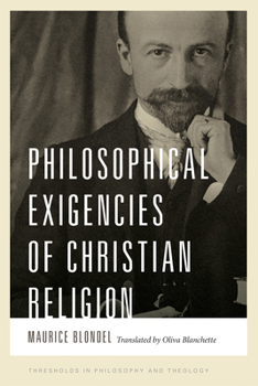 Paperback Philosophical Exigencies of Christian Religion Book