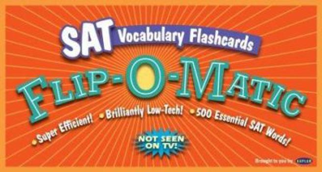 Paperback Kaplan SAT Vocabulary Flashcards Flip-O-Matic Book