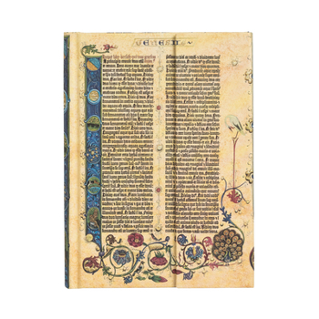 Diary Paperblanks Genesis Gutenberg Bible Hardcover MIDI Lined Wrap Closure 144 Pg 120 GSM Book