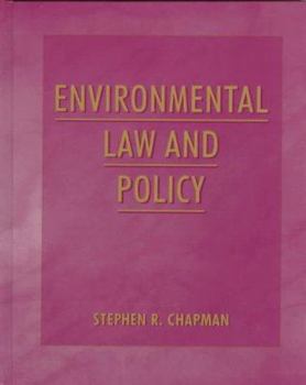 Hardcover Environmental Law and Policy Book