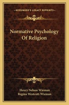 Paperback Normative Psychology Of Religion Book