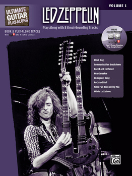 Paperback Ultimate Guitar Play-Along Led Zeppelin, Vol 1: Play Along with 8 Great-Sounding Tracks (Authentic Guitar Tab), Book & Online Audio/Software [With 2 C Book