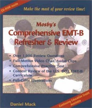 Paperback Mosby's Comprehensive Emt-B Refresher & Review (CD-Rom) Book