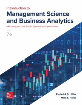 Loose Leaf for Introduction to Management Science and Business Analytics: A Modeling and Case Studies, 7th edition