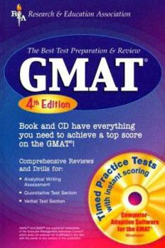 Paperback GMAT: The Best Test Preparation & Review [With CDROM] Book