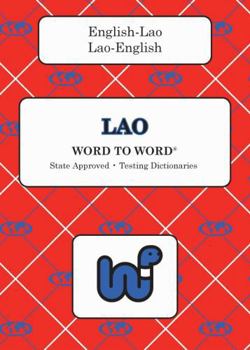 Paperback English-Lao & Lao-English Word-to-Word Dictionary: Suitable for Exams (English and Lao Edition) Book