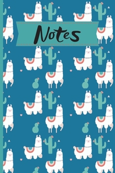 Notes: 120 Lined Pages - 6 x 9 - Journal For Organizing/Consolidating Notes In One Place, Llama Design (Communication Book, Writing Pad)