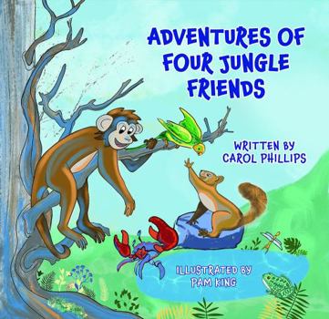 Paperback Adventures of Four Jungle Friends Book