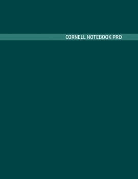 Paperback Cornell Notebook Pro: Large Note Taking System For School And University. College Ruled Pretty Light Notes. Cadet Blue Rain Cover - Trendy N Book